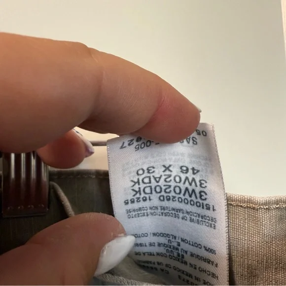 Wrangler Riggs Men's Dark Khaki 3W020 DK Cotton Ripstop Carpenter Jeans 46x30‎ - Picture 3 of 5